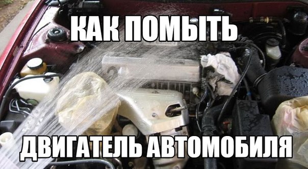 Как помыть двигатель автомобиля