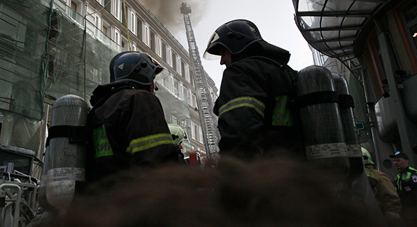 Большинство жертв пожара на складе в российской столице - киргизские девушки
