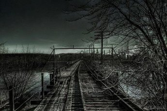 Железная дорога в Сан-Антонио - обиталище духов погибших детей