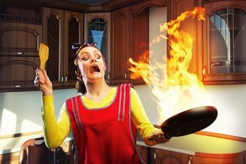 Пожар на кухне МЧС рекомендует тушить стиральным порошком