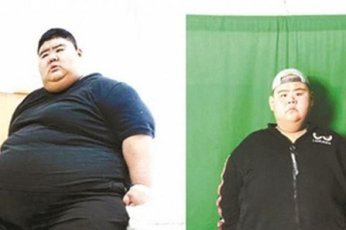 Молодой человек из Китая похудел на 142 килограмма
