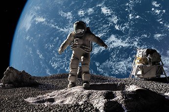 На Луне камни могут превращаться в воду
